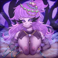 artist:Vrabo character:Mimic_(Monster_Girl_Dreams) meta:variant_set series:Monster_Girl_Dreams Solo type:Shaded // 3119x3119 // 14MB