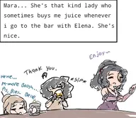 artist:kellein character:Elena_(Monster_Girl_Dreams) character:Kellein_(kellein) character:Mara_(Monster_Girl_Dreams) Group self-insert series:Monster_Girl_Dreams type:chibi type:Flat_Colors // 370x320 // 63KB