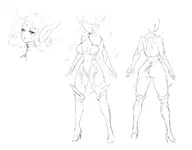 artist:Jiffic character:Sofia_(Monster_Girl_Dreams) multiple_views series:Monster_Girl_Dreams Solo type:Concept_Art type:Sketch // 2548x1996 // 267KB