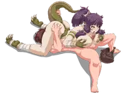 artist:Danimarion character:Lizard_Girl_(Monster_Girl_Dreams) character:MC_(Monster_Girl_Dreams) commission:Bronzeswagger Group series:Monster_Girl_Dreams type:Shaded // 1168x826 // 306KB