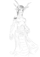 artist:Kotjaro character:Jora_(Monster_Girl_Dreams) series:Monster_Girl_Dreams Solo type:Sketch // 2500x3500 // 629KB