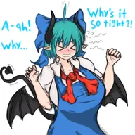 artist:kellein character:Cirno_(Touhou_Project) character:Vili_(Monster_Girl_Dreams) cosplay series:Monster_Girl_Dreams series:Touhou_Project Solo type:Shaded // 500x500 // 246KB