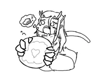 artist:kellein character:Jora_(Monster_Girl_Dreams) character:Threshold_(Monster_Girl_Dreams) Group series:Monster_Girl_Dreams type:chibi type:Sketch // 370x320 // 40KB