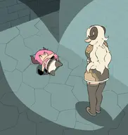 artist:Danimarion character:Ancilla_(Monster_Girl_Dreams) character:Imp_(Monster_Girl_Dreams) Group meta:animated series:Monster_Girl_Dreams type:Flat_Colors type:Meme // 818x865 // 140KB