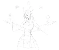 artist:Jiffic character:Jora_(Monster_Girl_Dreams) series:Dragon_Ball series:Monster_Girl_Dreams Solo type:Sketch // 1798x1518 // 151KB