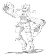 artist:Gui character:Ushris_(Monster_Girl_Dreams) commission:Bronzeswagger series:Monster_Girl_Dreams Solo type:Lineart // 2132x2428 // 2.1MB