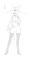 artist:Jiffic character:Venefica_(Monster_Girl_Dreams) series:Monster_Girl_Dreams Solo type:Concept_Art type:Sketch // 884x1682 // 108KB