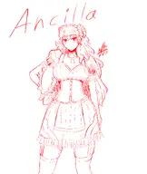 artist:dablott character:Ancilla_(Monster_Girl_Dreams) series:Monster_Girl_Dreams Solo type:Lineart // 3200x3800 // 3.5MB