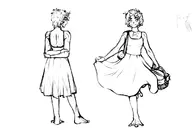 artist:Lionpaws character:gren_(Monster_Girl_Dreams) series:Monster_Girl_Dreams Solo type:Lineart // 1324x914 // 318KB