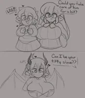 artist:Melliel character:Brandy_(Melliel) character:Lazuli_(Melliel) character:Vili_(Monster_Girl_Dreams) Group oc series:Monster_Girl_Dreams type:Sketch // 1868x2148 // 1.5MB