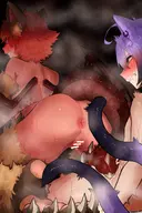 artist:VurDV8a8gbGRctd character:Iaru_(Monster_Boy_Dreams) character:Manticore_(Monster_Girl_Dreams) commission:FluffyArsonist Group series:Monster_Girl_Dreams type:Shaded // 3200x4800 // 15MB