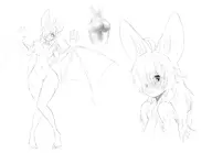 artist:Jiffic character:Tabitha_(Monster_Girl_Dreams) multiple_views series:Monster_Girl_Dreams Solo type:Concept_Art type:Sketch // 2100x1518 // 233KB