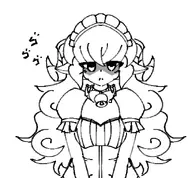 artist:Nicksouly character:Ancilla_(Monster_Girl_Dreams) series:Monster_Girl_Dreams Solo type:Lineart // 627x580 // 132KB