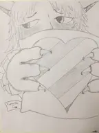 artist:Rhizaea character:Manticore_(Monster_Girl_Dreams) series:Monster_Girl_Dreams Solo type:Sketch // 2448x3264 // 651KB