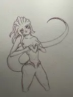 artist:fish0086 character:Amy_(Monster_Girl_Dreams) series:Monster_Girl_Dreams Solo type:Sketch // 3024x4032 // 11MB