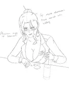 artist:Grinnvalesti character:Elena_(Monster_Girl_Dreams) series:Monster_Girl_Dreams Solo type:Lineart // 2656x3762 // 1.2MB