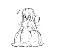 artist:WoiJoi character:Lumiren_(Monster_Girl_Dreams) commission:Bronzeswagger series:Monster_Girl_Dreams Solo type:chibi type:Sketch // 981x896 // 158KB