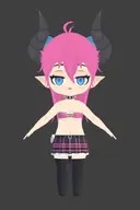 artist:Grinnvalesti character:Imp_(Monster_Girl_Dreams) series:Monster_Girl_Dreams Solo type:3D type:chibi // 542x816 // 237KB