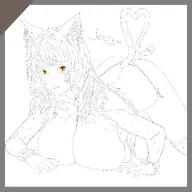 artist:jaeryx character:Mika_(Monster_Girl_Dreams) series:Monster_Girl_Dreams Solo type:Lineart // 2100x2100 // 504KB