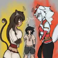 artist:kellein character:Feng_(Monster_Girl_Dreams) character:Kellein_(kellein) character:Mika_(Monster_Girl_Dreams) Group self-insert series:Monster_Girl_Dreams type:Shaded // 500x500 // 468KB