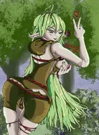 artist:Pantalons character:Elf_(Monster_Girl_Dreams) series:Monster_Girl_Dreams Solo type:Shaded // 2571x3508 // 8.2MB