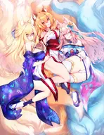 artist:RirisaurusRex character:Ahri_(League_of_Legends) character:Kiyoko_(Corruption_of_Champions_2) character:Kotone_(Monster_Girl_Dreams) commission:Matterom Group series:Corruption_of_Champions_2 series:League_of_Legends series:Monster_Girl_Dreams type:Shaded // 3500x4550 // 6.6MB