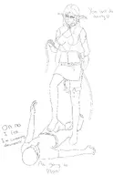 artist:Grinnvalesti character:Elf_(Monster_Girl_Dreams) Group series:Monster_Girl_Dreams type:Lineart // 2656x3762 // 1.1MB