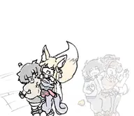 artist:kellein character:Kellein_(kellein) character:Kotone_(Monster_Girl_Dreams) character:Monika_(Doki_Doki_Literature_Club!) Group self-insert series:Doki_Doki_Literature_Club! series:Monster_Girl_Dreams type:Flat_Colors type:Sketch // 370x320 // 79KB