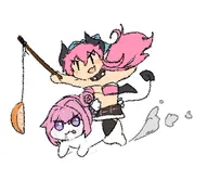 character:Doro_(GODDESS_OF_VICTORY:_NIKKE) character:Imp_(Monster_Girl_Dreams) Group series:GODDESS_OF_VICTORY:_NIKKE series:Monster_Girl_Dreams type:chibi type:Meme type:Shaded // 370x320 // 57KB