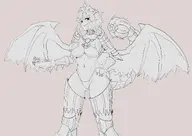 artist:dablott character:Manticore_(Monster_Girl_Dreams) series:Monster_Girl_Dreams series:Monster_Hunter Solo type:Lineart // 4787x3387 // 2.0MB