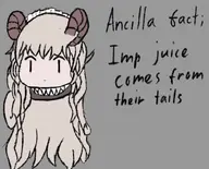 artist:Jaxoff character:Ancilla_(Monster_Girl_Dreams) series:Monster_Girl_Dreams Solo type:chibi type:Flat_Colors type:Sketch // 811x655 // 255KB