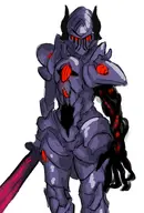 artist:LightModeMoth character:Black_Knight_(Monster_Girl_Dreams) series:Monster_Girl_Dreams Solo type:Flat_Colors // 512x754 // 238KB