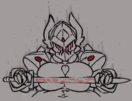 artist:Melliel character:Black_Knight_(Monster_Girl_Dreams) series:Monster_Girl_Dreams Solo type:Lineart // 1326x1010 // 291KB