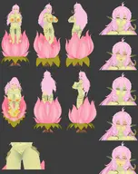 artist:Grinnvalesti character:Alraune_(Monster_Girl_Dreams) series:Monster_Girl_Dreams Solo type:3D // 3241x4096 // 903KB