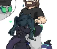 artist:kellein character:Ushris_(Monster_Girl_Dreams) Group self-insert series:Monster_Girl_Dreams type:Shaded type:Sketch // 370x320 // 107KB