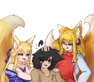 artist:kellein character:Bianca_(Trials_in_Tainted_Space) character:Kellein_(kellein) character:Kotone_(Monster_Girl_Dreams) Group self-insert series:Monster_Girl_Dreams series:Trials_in_Tainted_Space type:Shaded // 370x320 // 138KB