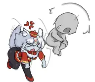 artist:kellein character:Feng_(Monster_Girl_Dreams) character:MC_(Monster_Girl_Dreams) Group series:Monster_Girl_Dreams type:chibi type:Shaded type:Sketch // 370x320 // 53KB