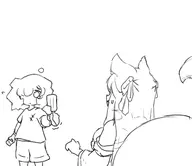 artist:kellein character:Kellein_(kellein) character:Kotone_(Monster_Girl_Dreams) Group self-insert series:Monster_Girl_Dreams type:Lineart // 370x320 // 28KB