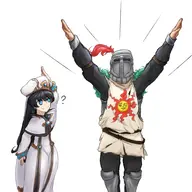 artist:kellein character:Lillian_(Monster_Girl_Dreams) character:Solaire_of_Astora_(Dark_Souls) Group series:Dark_Souls series:Monster_Girl_Dreams type:Meme // 500x500 // 161KB
