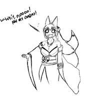 artist:kellein character:Kotone_(Monster_Girl_Dreams) series:Monster_Girl_Dreams Solo type:Sketch // 1000x1000 // 181KB