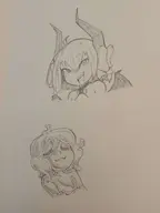 artist:Danimarion character:Perpetua_(Monster_Girl_Dreams) character:Vili_(Monster_Girl_Dreams) series:Monster_Girl_Dreams Solo type:Sketch // 3072x4096 // 7.8MB