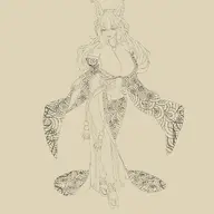 artist:Lhareva character:Kotone_(Monster_Girl_Dreams) series:Monster_Girl_Dreams Solo type:Sketch // 2100x2100 // 743KB