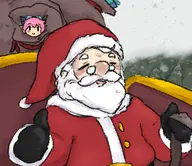 artist:kellein character:Imp_(Monster_Girl_Dreams) character:Santa Group series:Monster_Girl_Dreams type:Shaded // 370x320 // 130KB