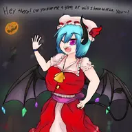 artist:kellein character:Flandre_Scarlet_(Touhou_Project) character:Vili_(Monster_Girl_Dreams) cosplay series:Monster_Girl_Dreams Solo type:Shaded // 600x600 // 351KB