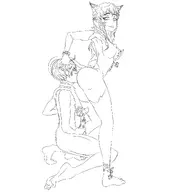 artist:Kotjaro character:MC_(Monster_Girl_Dreams) character:Mika_(Monster_Girl_Dreams) Group series:Monster_Girl_Dreams type:Lineart // 3000x3000 // 370KB