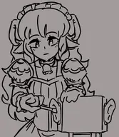 artist:Melliel character:Ancilla_(Monster_Girl_Dreams) series:Monster_Girl_Dreams Solo type:Lineart // 824x947 // 172KB