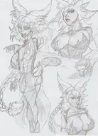 artist:Orikale character:Venefica_(Monster_Girl_Dreams) multiple_views series:Monster_Girl_Dreams Solo type:Sketch // 2192x3052 // 14MB