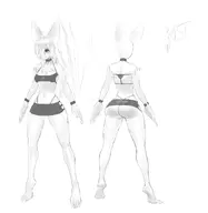 artist:Jiffic character:Tabitha_(Monster_Girl_Dreams) multiple_views series:Monster_Girl_Dreams Solo type:Concept_Art type:Sketch // 1432x1472 // 180KB