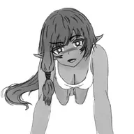 artist:jaeryx character:Amber_(Monster_Girl_Dreams) series:Monster_Girl_Dreams Solo type:Sketch // 2100x2100 // 767KB