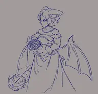 artist:Melliel character:Manticore_(Monster_Girl_Dreams) meta:variant_set series:Monster_Girl_Dreams Solo type:Lineart // 1588x1528 // 312KB